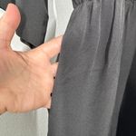 COS Black Silk V Neck Mini Dress Flare Sleeve Cocktail Wedding Guest Dress Photo 3