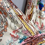 Anthropologie Collette Dinningan Dress Tied Acionna Silk Size 12 V-Neck Eclectic Photo 11