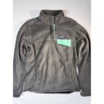 Patagonia Women PolarTec Gray Fleece Pullover Jacket Snap T Style Size M Photo 9