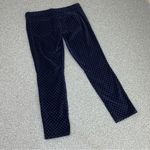 J.Crew Velvet Polka Dot Toothpick Ankle Pants Navy Blue 29 Skinny Preppy Photo 6
