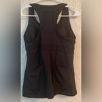 Athleta PR Tennis Racerback Support Tank, Black, Built In Bra; size S Photo 5