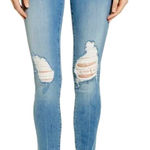 frame denim Womens FRAME Le Skinny De Jeanne Distressed Crop Jeans size 26 Photo 0