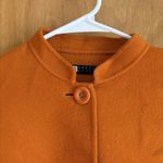 Carole Little Orange Wool Collarless Button Front Blazer Jacket Women's M Size M Photo 1