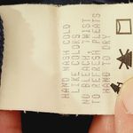 Lee Vintage Kathie  Navy Crinkle Broomstick Maxi Skirt Size Large Photo 7