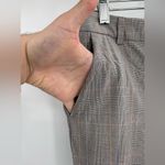 Massimo Dutti  slim chino modal cotton grey check trousers pants size 6 (30) Photo 7