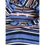 Unbranded Blue/Pink/White Striped Chenille Hood Sweater Long Sleeve See Measure Blue Size undefined Photo 4