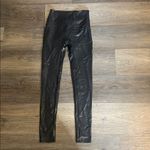 Jane and Bleecker Women’s Black Faux Leather Legging High Waistband Medium Photo 2