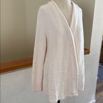 Loft  Beige Textured Knit open cardigan large Photo 7