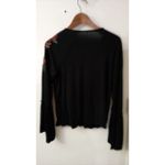 American Eagle Outfitters AEO Soft & Sexy Women's Black Embroidered Top M Boho Size M Photo 1