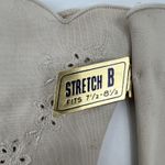 VTG NWT Cream Embroidered Dress Gloves Classy Retro Cosplay Costume Old Money Photo 1