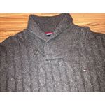 Tommy Hilfiger Tommy‎ Hilfiger Wool Blend Cable Knit Tennis Sweater Size L Gray Photo 1