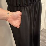 GILLI NWOT black wide leg v neck spaghetti strap light weight jumpsuit Photo 5