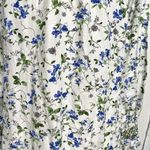 ZARA  Linen Blend Cottagecore Floral Long Sleeve Dress Smocked Neck size Small Photo 8