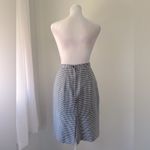 Vintage ‘90s Easy Pieces Black & White Checkered Diamond Print Knee Length Skirt Size XXS Photo 6