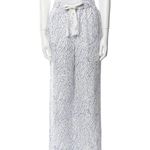STAUD  Alize Pant in White and Blue Photo 1
