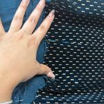 AMENAPIH Elegant Blue Velvet Dress Size 1 Photo 9