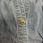 Anne Klein Light Blue Denim Tie Front Top Photo 3