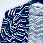 Chico's Green and Black Linen Blend Cardigan Sweater Size 1 or US M/8 Photo 2