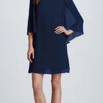 Alice + Olivia  Odette Flutter Sleeve Navy Dress Photo 0