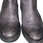 Ernesto Dolani Soft Gray Leather Back Zip Italian Designer Booties Women 39.5 Size 8.5 Photo 5