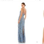 Mac Duggal 5477 Womens Floral Embellished Scoop Neck Evening Gown Dress Photo 4