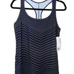 New Balance  Heidi Klum Printed Essential Tank Gray/Black Chevron Print M‎ NWT Photo 0