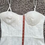 Lulus White Lace Bustier Maxi Dress – Size L – Stretch Fit Bridal Gown – New Size L Photo 9