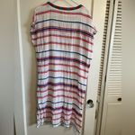 Velvet embroidered cotton beach cover up White Size M Photo 2