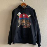 Hanes Brand New Baseball Bear Hoodie Photo 1