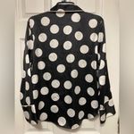 Victoria's Secret Victoria’s Secret Black Polka Dot Button Down Long Sleeve Pajama Top Photo 8