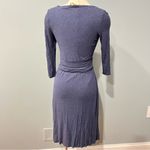 Bailey44 Anthropologie x Bailey 44 Navy Ruched Basketry Dress Size Medium Photo 3
