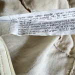 ZARA  Women Linen Blend Beige Cropped Ruffle Cottagecore Boho Peasant Top Size‎ S Photo 8