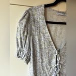 Sophie Rue Women’s NWOT Front Tie Puff Short Sleeve Floral Cottage Size S Photo 3