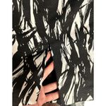Tahari  Black White Abstract Print Sleeveless Sheath Midi Dress Work Office 4P Photo 6