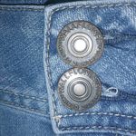 Wallflower 5 27 Long Jeans Shorts Rivet Flap Stitched Pocket Blue Photo 1