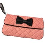 Forever 21 vintage Pink quilted bow clutch Photo 0