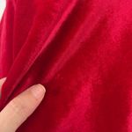 Guess  Velvet Bustier Top Sz S Red Holiday Peplum Holiday Y2K Glam Corset Party Photo 7