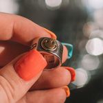 Lightning Bolt Smiley Face Silver & Gold Ring Photo 0