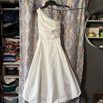 Banana Republic White One-Shoulder Dress Photo 0