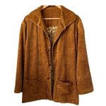 Retro Vintage Brown Corduroy Topcoat Paisley Lining Sized By Measuments Size undefined Photo 11