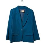 Pendleton PENDELTON Blazer Jacket Women Size 12 Blue 100% Virgin Wool Made In USA Vintage Photo 0