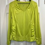 Tangerine  Brand Form Fitted Long Sleeve Athletic Lime Green Shirt - Size Large Photo 0