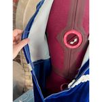 maxi dress velvet blue lace gothic formal Size 12 Photo 13