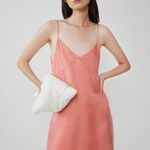 ZARA  Fillsens Slip Dress in Pink Peach Pearlescent 
NWT V Back Blogger Fav Small Photo 6
