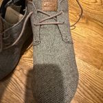 Toms  Gray Herringbone Wedge Ankle Boots size 9 Photo 9