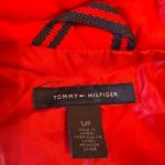 Tommy Hilfiger | Red Quilted Full Zip Collared Jacket Size Small Christmas Coat Photo 4