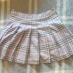 Forever 21 Light Purple Plaid Pleated Mini Skirt Photo 0