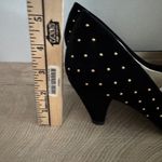 Simply Be Black Gold Studded Block Heel Pumps Size 7‎ Party Shoes Dressy Holiday Photo 9
