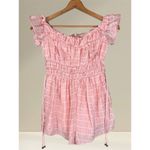 Tularosa  Revolve Julianna Romper in Blush Pink Stripe Sz XS $228‎ Photo 3