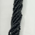 VIntage black glass seed bead necklace and coordinating earring set Photo 4